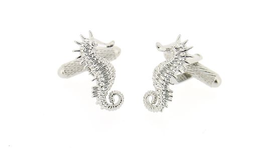 Bouton de manchette hippocampe