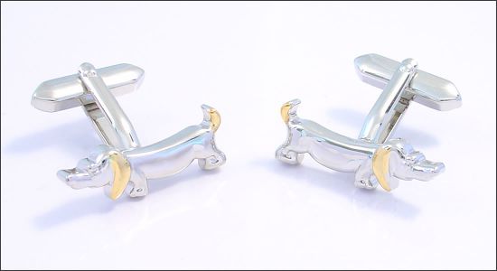 Bouton de manchette chien